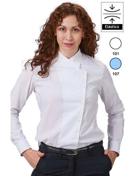 CAMISA CUELLO COCINERO MUJER ANGELICA