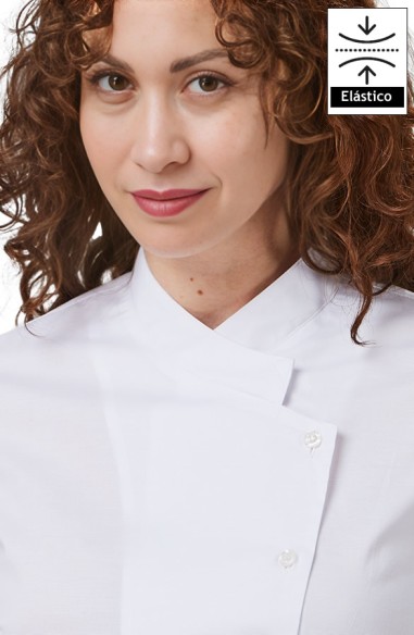 CAMISA CUELLO COCINERO MUJER ANGELICA