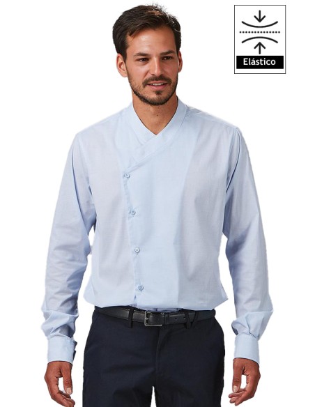 CAMICIA UOMO COLLO DA CHEF SLIM FIT FIL A FIL MARCELLO