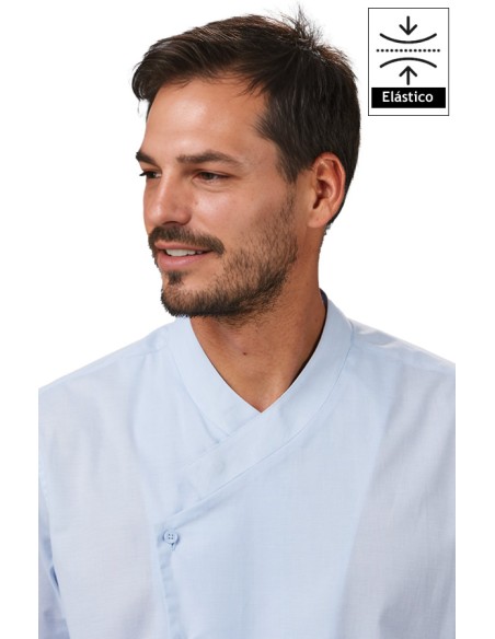 CAMISA HOMBRE SLIM FIT FIL A FIL CUELLO COCINERO MARCELLO