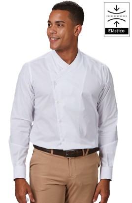 CAMISA HOMBRE SLIM FIT FIL A FIL CUELLO COCINERO MARCELLO 2