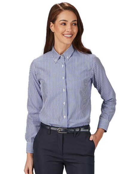 CAMISA RAYAS MUJER ANNALISA - raya azulina