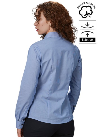 CAMICIA A MICRORIGHE DONNA FABIOLA