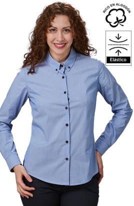 CAMISA DE MICRORAYAS MUJER FABIOLA -burdeos 2