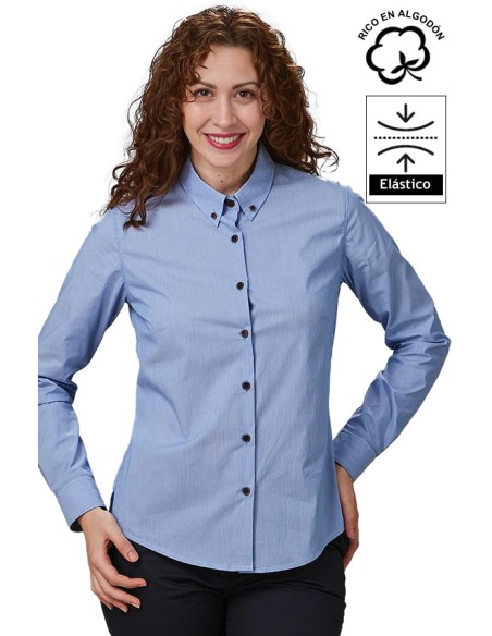 CAMICIA A MICRORIGHE DONNA FABIOLA