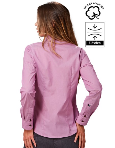 CAMICIA A MICRORIGHE DONNA FABIOLA