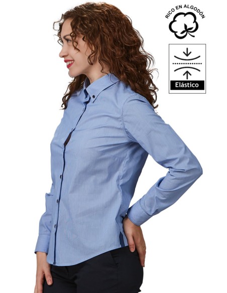 CAMICIA A MICRORIGHE DONNA FABIOLA