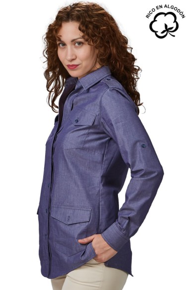 CAMISA MANGA REGULABLE MUJER DANIELA