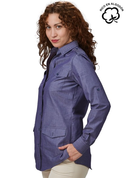 CAMISA MANGA REGULABLE MUJER DANIELA