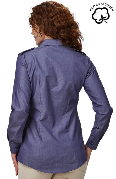 CAMISA MANGA REGULABLE MUJER DANIELA