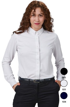 CAMISA AIR DRY CLASICA MUJER NICOLETTA - blanca