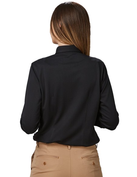 CAMICIA  AIR DRY CLASSICA DONNA NICOLETTA -nero
