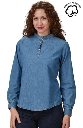 CAMISA TEJANA 3 BOTONES MUJER JULIETTA