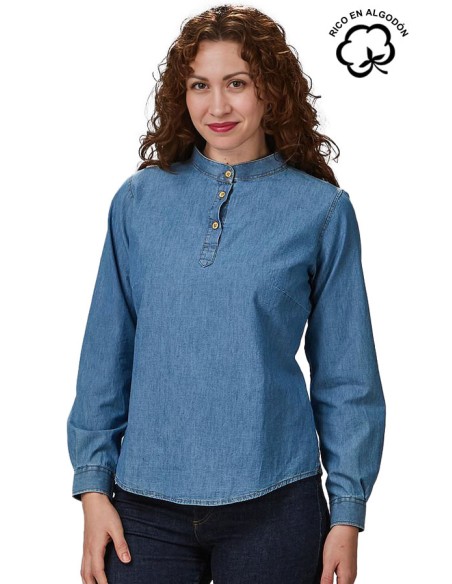 CAMICIA JEANS 3 BOTTONI DONNA JULIETTA