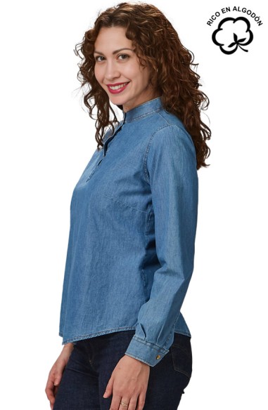 CAMICIA JEANS 3 BOTTONI DONNA JULIETTA