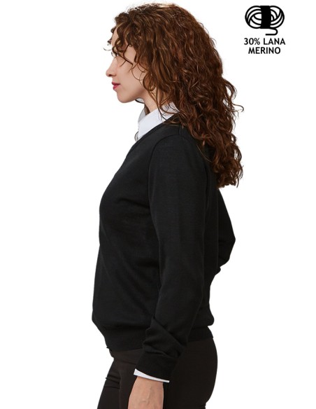 JERSEY MUJER M/L CUELLO V