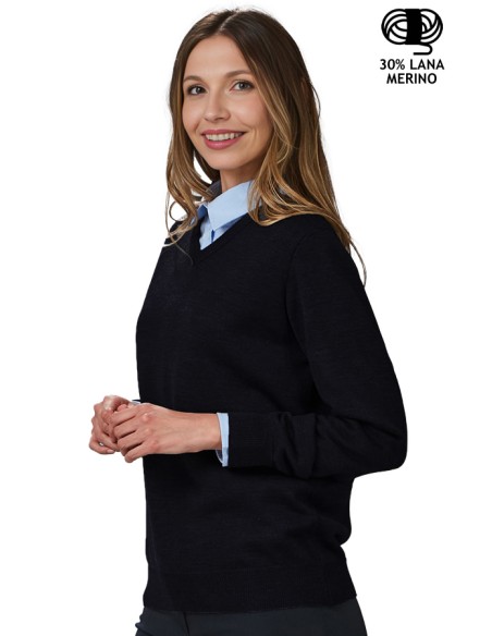 JERSEY MUJER M/L CUELLO V