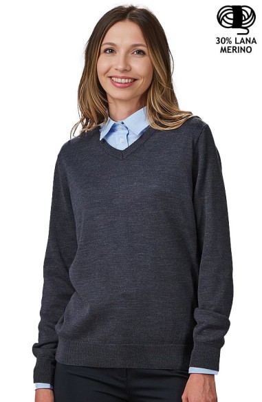 JERSEY MUJER M/L CUELLO V