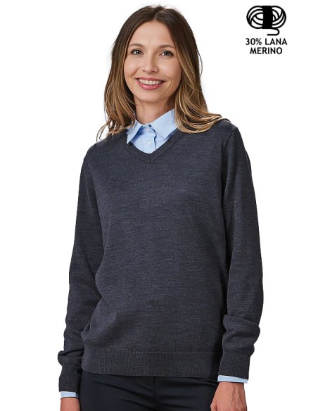 JERSEY MUJER M/L CUELLO V