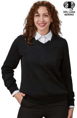 MAGLIA DONNA M/L SCOLLO A V 2