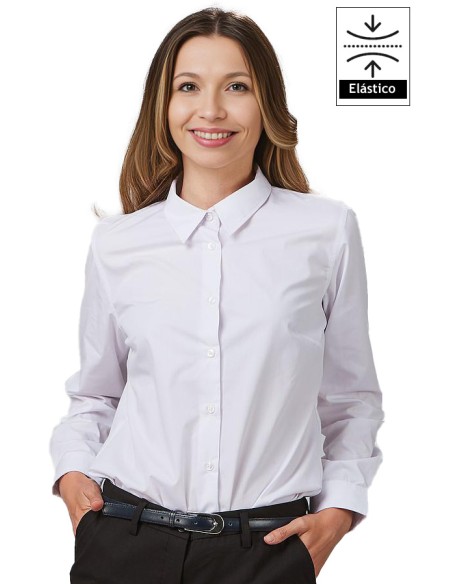 CAMICIA DONNA M/L ELASTAN