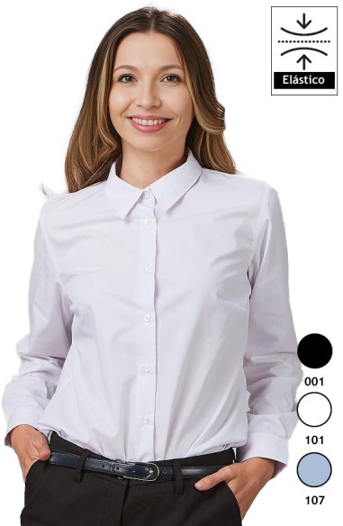 CAMICIA DONNA M/L ELASTAN