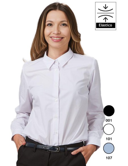 CAMICIA DONNA M/L ELASTAN