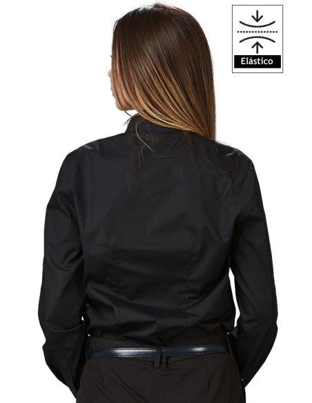 CAMICIA DONNA COLLO MAO M/L ELASTAN