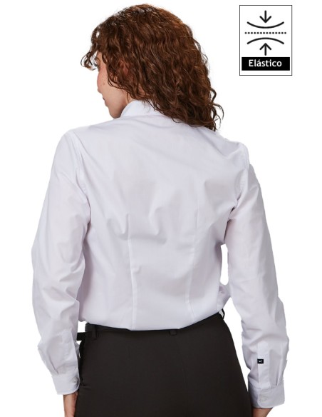 CAMICIA DONNA COLLO MAO M/L ELASTAN