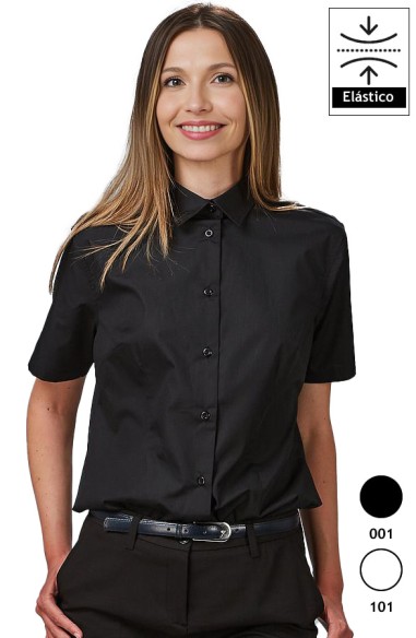 CAMISA MUJER M/C ELASTANO