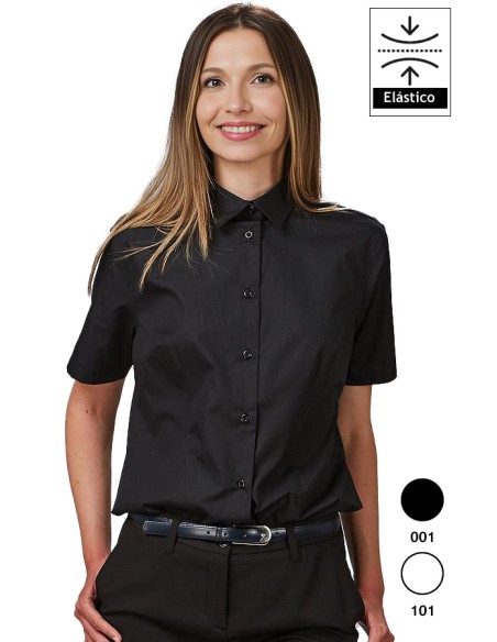 CAMISA MUJER M/C ELASTANO