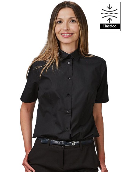 CAMICIA DONNA M/C ELASTAN