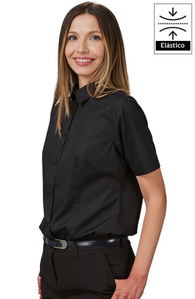 CAMICIA DONNA M/C ELASTAN