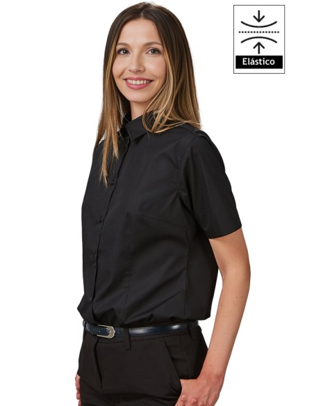 CAMICIA DONNA M/C ELASTAN
