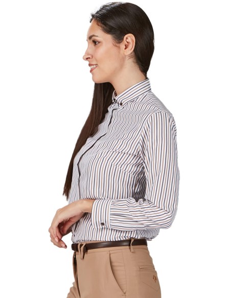 CAMICIA A RIGHE BICOLORE DONNA SIMONETTA