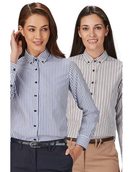 CAMICIA A RIGHE BICOLORE DONNA SIMONETTA