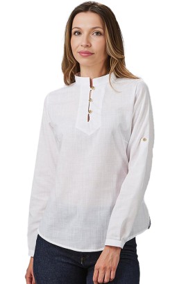 CAMISA 3 BOTONES MUJER FLORA