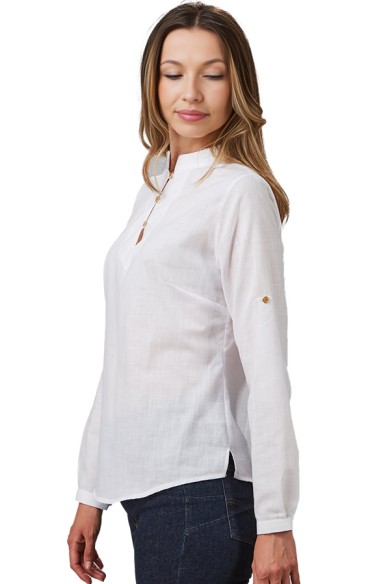 CAMISA 3 BOTONES MUJER FLORA