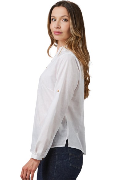 CAMISA 3 BOTONES MUJER FLORA