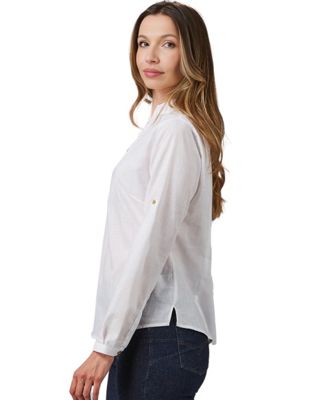 CAMISA 3 BOTONES MUJER FLORA