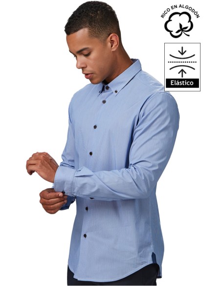 CAMICIA A MICRORIGHE UOMO LEONARDO