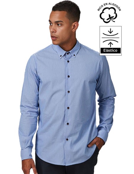 CAMICIA A MICRORIGHE UOMO LEONARDO