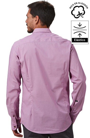 CAMICIA A MICRORIGHE UOMO LEONARDO
