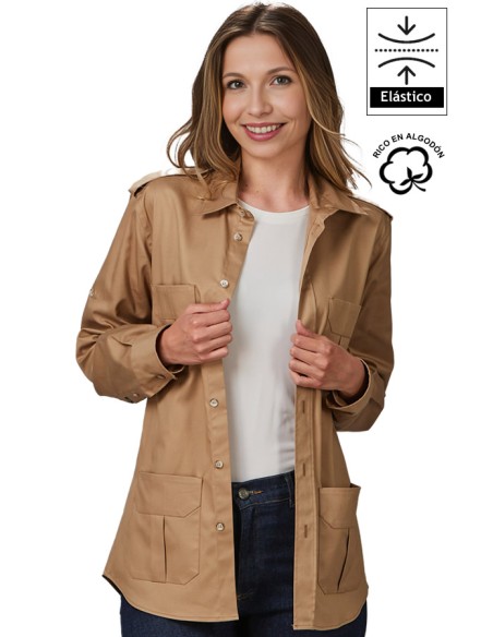 CAMICIA UNISEX MANICA ROLL UP 4 TASCHE MICHELE