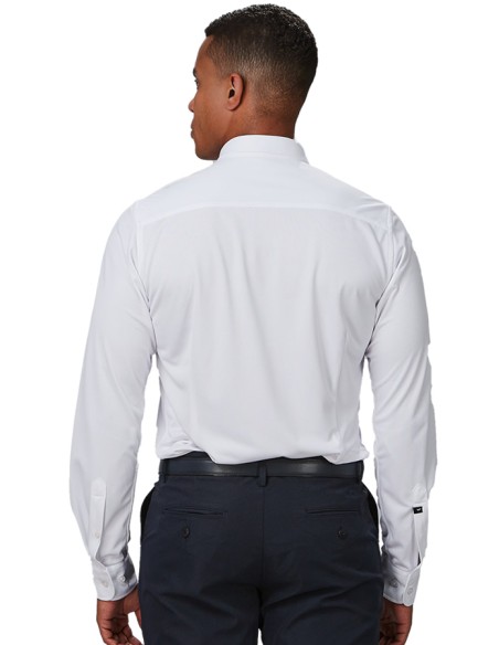 CAMISA AIR DRY CLASICA HOMBRE SALVATORE -blanco