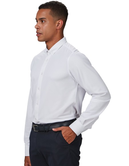 CAMISA AIR DRY CLASICA HOMBRE SALVATORE -blanco