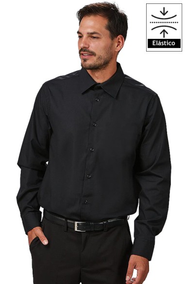 CAMISA HOMBRE M/L ELASTANO