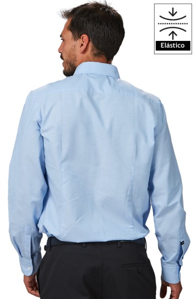 CAMISA HOMBRE M/L ELASTANO