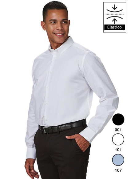 CAMISA HOMBRE M/L ELASTANO