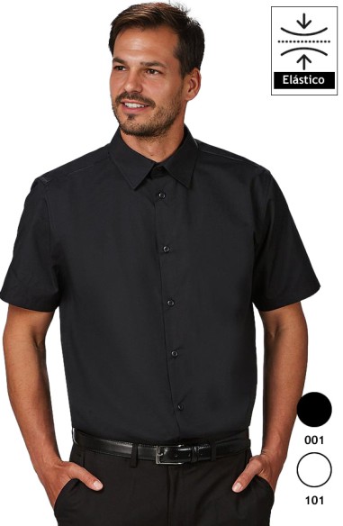 CAMISA HOMBRE M/C ELASTANO
